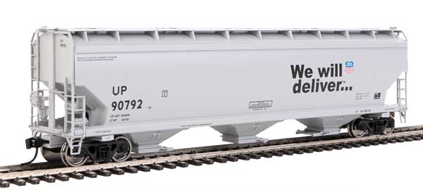 60' NSC 5150 3-Bay Covered Hopper - Ready to Run -- Union Pacific(R) #90792-1