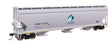 60' NSC 5150 3-Bay Covered Hopper - Ready to Run -- Archer-Daniels-Midland #52343-1