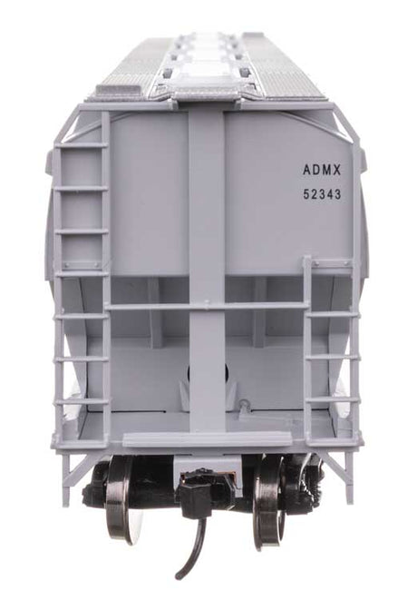60' NSC 5150 3-Bay Covered Hopper - Ready to Run -- Archer-Daniels-Midland #52343-3