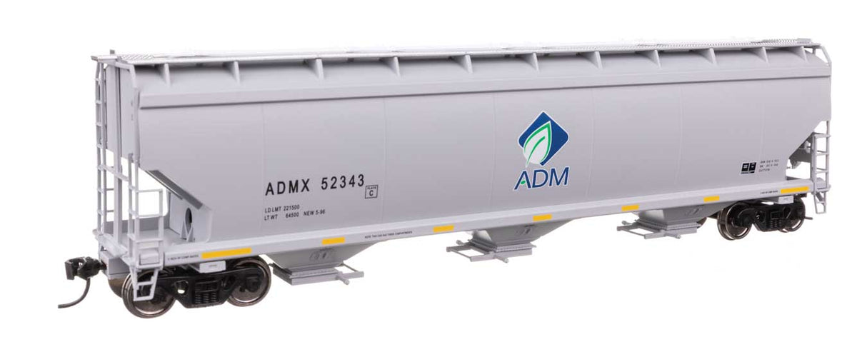 60' NSC 5150 3-Bay Covered Hopper - Ready to Run -- Archer-Daniels-Midland #52343-4
