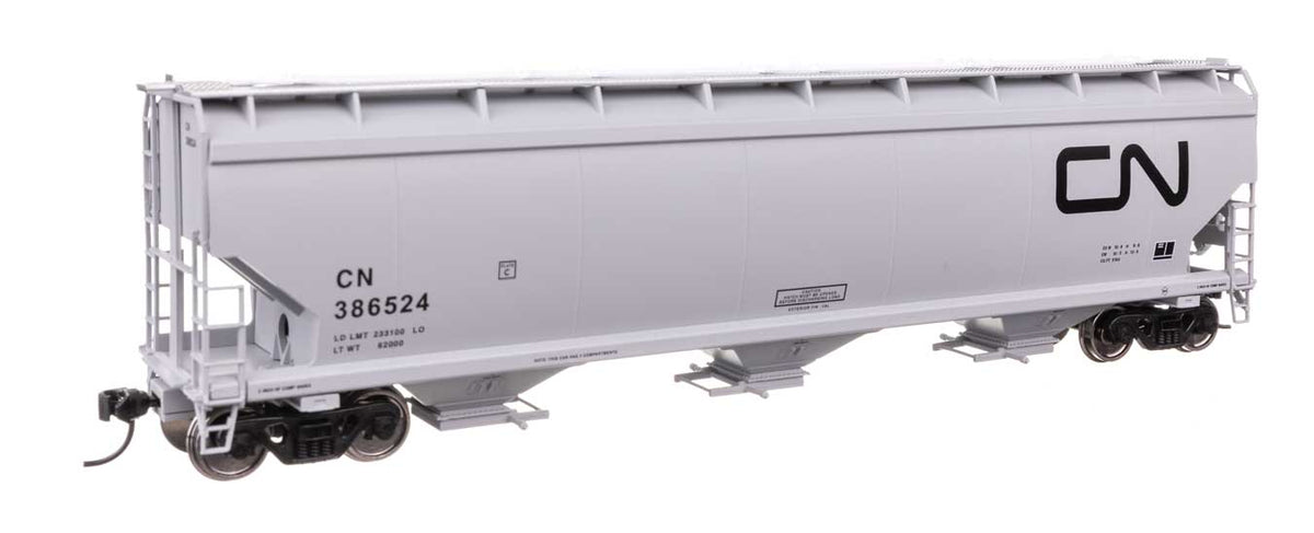 60' NSC 5150 3-Bay Covered Hopper - Ready to Run -- Canadian National #386524-2