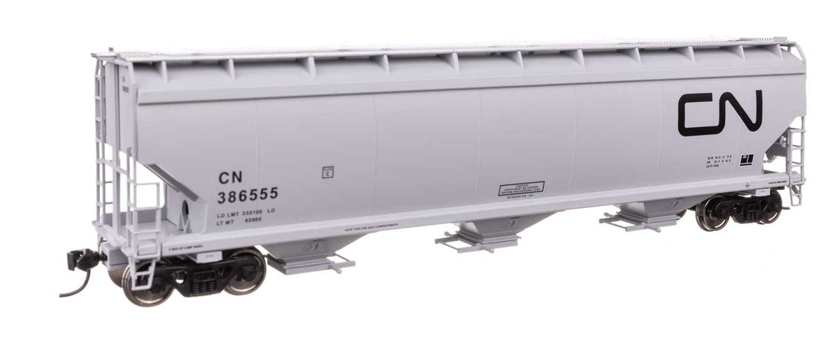 60' NSC 5150 3-Bay Covered Hopper - Ready to Run -- Canadian National #386555-2