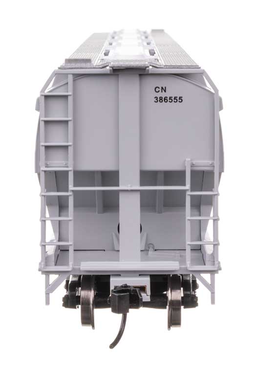60' NSC 5150 3-Bay Covered Hopper - Ready to Run -- Canadian National #386555-4