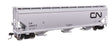 60' NSC 5150 3-Bay Covered Hopper - Ready to Run -- Canadian National #386573-1