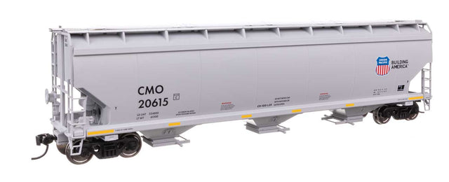 60' NSC 5150 3-Bay Covered Hopper - Ready to Run -- Union Pacific(R) #20615-1