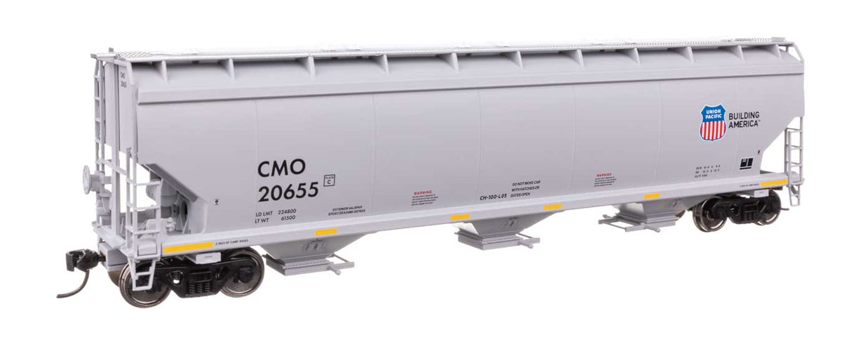 60' NSC 5150 3-Bay Covered Hopper - Ready to Run -- Union Pacific(R) #20655-1