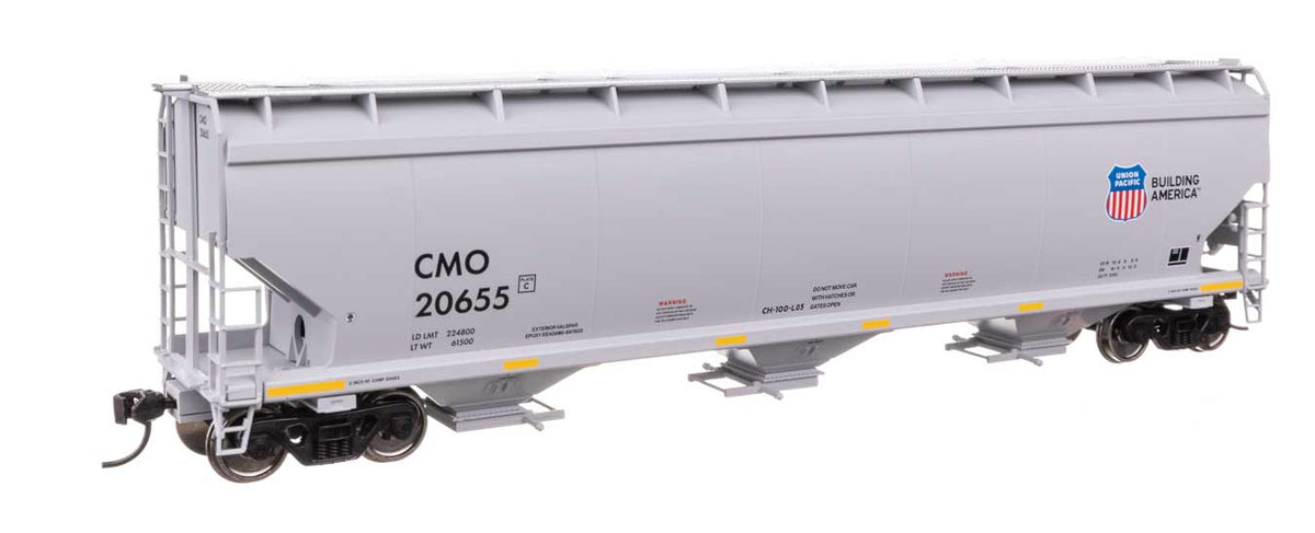 60' NSC 5150 3-Bay Covered Hopper - Ready to Run -- Union Pacific(R) #20655-2