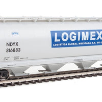 59' Cylindrical Hopper - Ready to Run -- Logimex NDYX #816883 (gray, black; Blue & White Logo)