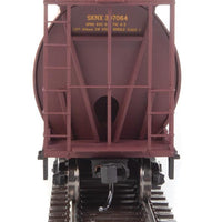 59' Cylindrical Hopper - Ready to Run -- Saskatchewan Grain Car Corporation SKNX #397064 (brown, orange, yellow)