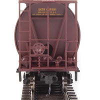 59' Cylindrical Hopper - Ready to Run -- Saskatchewan Grain Car Corporation SKPX #625191 (brown, orange, yellow)