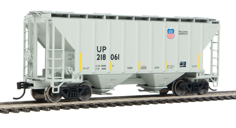 37' 2980 Cubic-Foot 2-Bay Covered Hopper - Ready to Run -- Union Pacific(R) #218061-1
