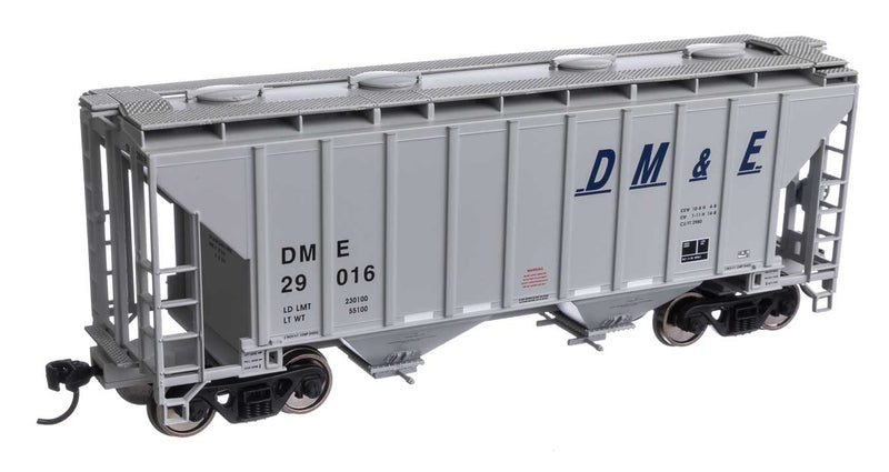 37' 2980 Cubic-Foot 2-Bay Covered Hopper - Ready to Run -- Dakota, Minnesota & Eastern #29016-1