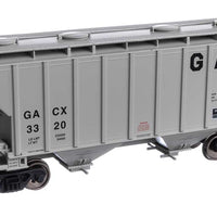 37' 2980 Cubic-Foot 2-Bay Covered Hopper - Ready to Run -- GATX Corporation GACX #3320