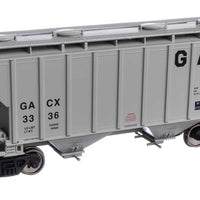 37' 2980 Cubic-Foot 2-Bay Covered Hopper - Ready to Run -- GATX Corporation GACX #3336