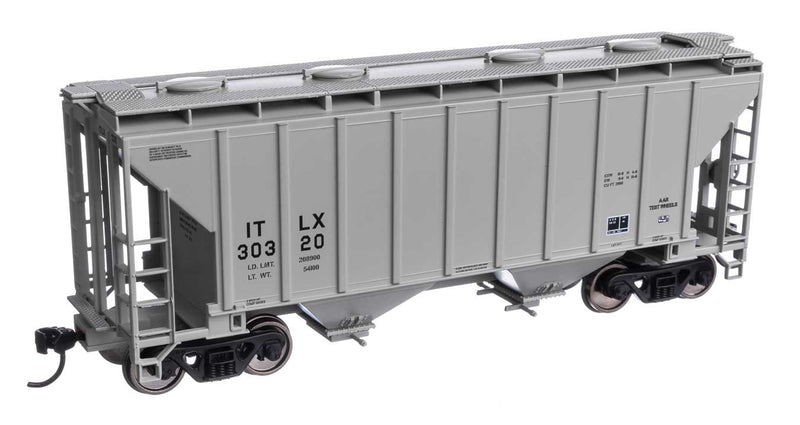 37' 2980 Cubic-Foot 2-Bay Covered Hopper - Ready to Run -- GE Rail Services Corporation ITLX #30320-1