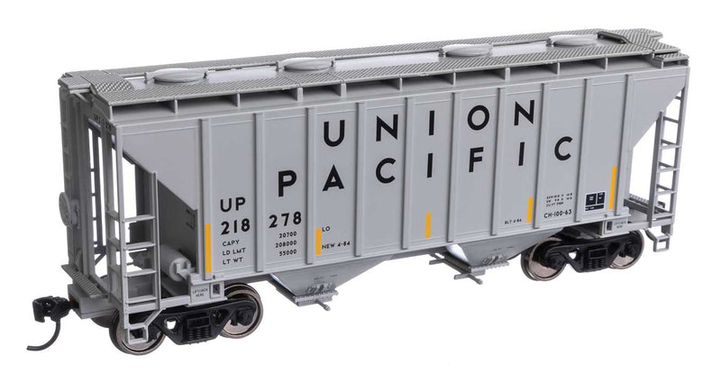 37' 2980 Cubic-Foot 2-Bay Covered Hopper - Ready to Run -- Union Pacific(R) #218278-1