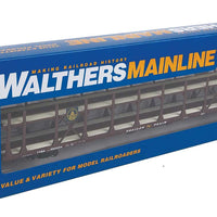 89' Flatcar w/Bi-Level Open Auto Rack - Ready to Run -- Baltimore & Ohio Rack, Trailer Train Flatcar TTBX #962934