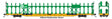 89' Flatcar w/Bi-Level Open Auto Rack - Ready to Run -- Burlington Northern #963909