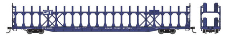 89' Flatcar w/Bi-Level Open Auto Rack - Ready to Run -- Grand Trunk Western #304223
