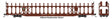 89' Flatcar w/Bi-Level Open Auto Rack - Ready to Run -- Illinois Central #901187