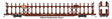 89' Flatcar w/Bi-Level Open Auto Rack - Ready to Run -- Louisville & Nashville #961206