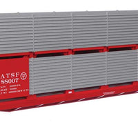 89' Flatcar w/Bi-Level Shielded Auto Rack - Ready to Run -- Atchison, Topeka & Santa Fe #88007 (ATSF Rack)