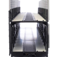 89' Flatcar w/Bi-Level Shielded Auto Rack - Ready to Run -- Norfolk & Western Rack & Flatcar #412053