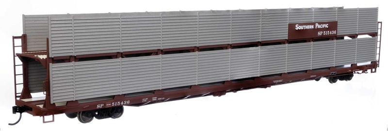 89' Flatcar w/Bi-Level Shielded Auto Rack - Ready to Run -- Southern Pacific(TM) Rack / Flatcar #515436-1
