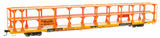 89' Flatcar w/Tri-Level Open Auto Rack - Ready to Run -- Denver & Rio Grande Western(TM) Rack Trailer-Train Flatcar TTKX #802765-1