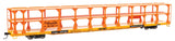 89' Flatcar w/Tri-Level Open Auto Rack - Ready to Run -- Denver & Rio Grande Western(TM) Rack Trailer-Train Flatcar TTKX #802765-2