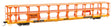 89' Flatcar w/Tri-Level Open Auto Rack - Ready to Run -- Denver & Rio Grande Western(TM) #802868-1