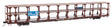 89' Flatcar w/Tri-Level Open Auto Rack - Ready to Run -- Great Northern Rack Trailer-Train Flatcar RTTX #501922 (brown)-1