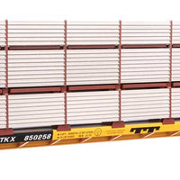 89' Flatcar w/Tri-Level Shielded Auto Rack - Ready to Run -- Erie Lackawanna #850258, TTKX Flatcar (yellow)