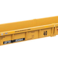 Thrall Rebuilt 40' Well Car - Ready to Run -- TTX DTTX #53244; red TTX & Next Load Any Road logos, yellow conspicutiy stri