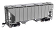 37' 2980 Cubic-Foot 2-Bay Covered Hopper - Ready to Run -- Undecorated