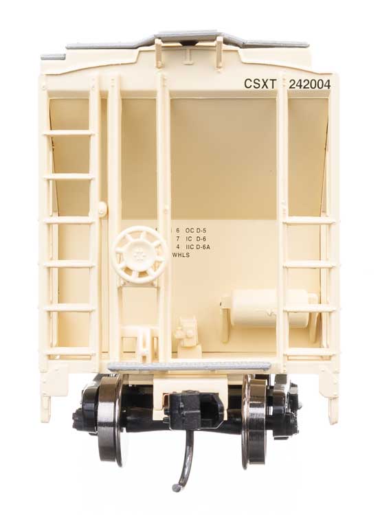 37' 2980 Cubic-Foot 2-Bay Covered Hopper - Ready to Run -- CSX #242004-3