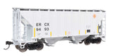 37' 2980 Cubic-Foot 2-Bay Covered Hopper - Ready to Run -- ERCX #9493-2
