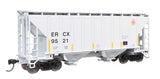 37' 2980 Cubic-Foot 2-Bay Covered Hopper - Ready to Run -- ERCX #9521-2