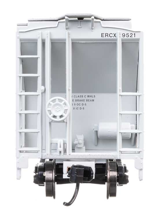 37' 2980 Cubic-Foot 2-Bay Covered Hopper - Ready to Run -- ERCX #9521-3