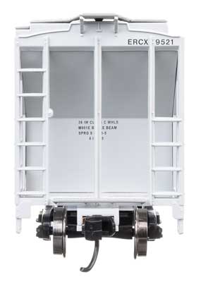 37' 2980 Cubic-Foot 2-Bay Covered Hopper - Ready to Run -- ERCX #9521-4