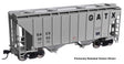 37' 2980 Cubic-Foot 2-Bay Covered Hopper - Ready to Run -- GACX #3233-1