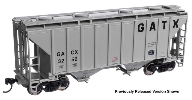 37' 2980 Cubic-Foot 2-Bay Covered Hopper - Ready to Run -- GACX #3233-1
