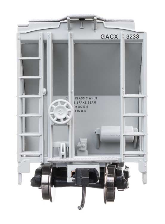 37' 2980 Cubic-Foot 2-Bay Covered Hopper - Ready to Run -- GACX #3233-3