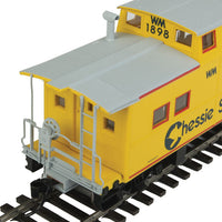 NE-Style Center Cupola Caboose - Ready to Run -- Chessie/Western Maryland #1898