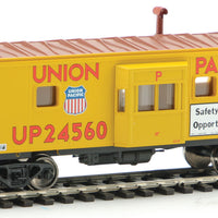 International Bay Window Caboose - Ready to Run -- Union Pacific #24560 (Armour Yellow, gray, red, white; Safety Slogan)