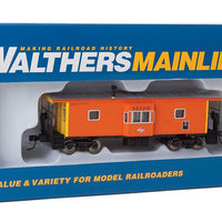 International Bay Window Caboose - Ready to Run -- Milwaukee Road 992216 (orange, yellow; Logo on Bay Window)
