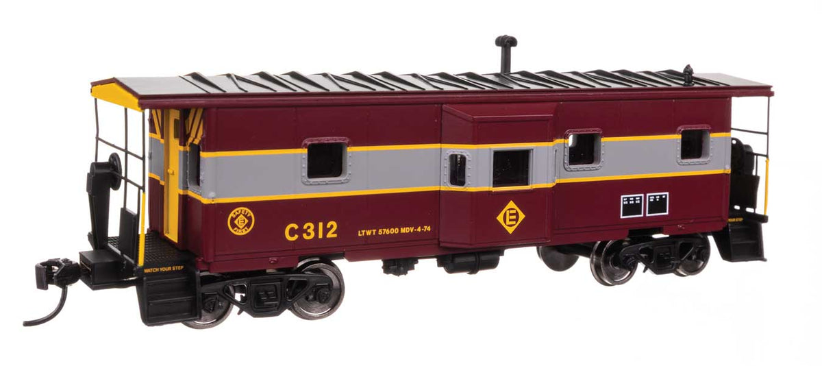 International Bay Window Caboose - Ready to Run -- Erie Lackanwanna #C312-2