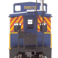 International Wide-Vision Caboose - Ready to Run -- Norfolk & Western #518572 (blue, yellow; Hamburger Logo)