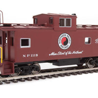 International Wide-Vision Caboose - Ready to Run -- Northern Pacific #1119 (Boxcar Red, Monad Logo, Main Street Slogan)