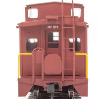 International Wide-Vision Caboose - Ready to Run -- Northern Pacific #1119 (Boxcar Red, Monad Logo, Main Street Slogan)